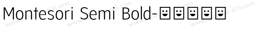 Montesori Semi Bold字体转换